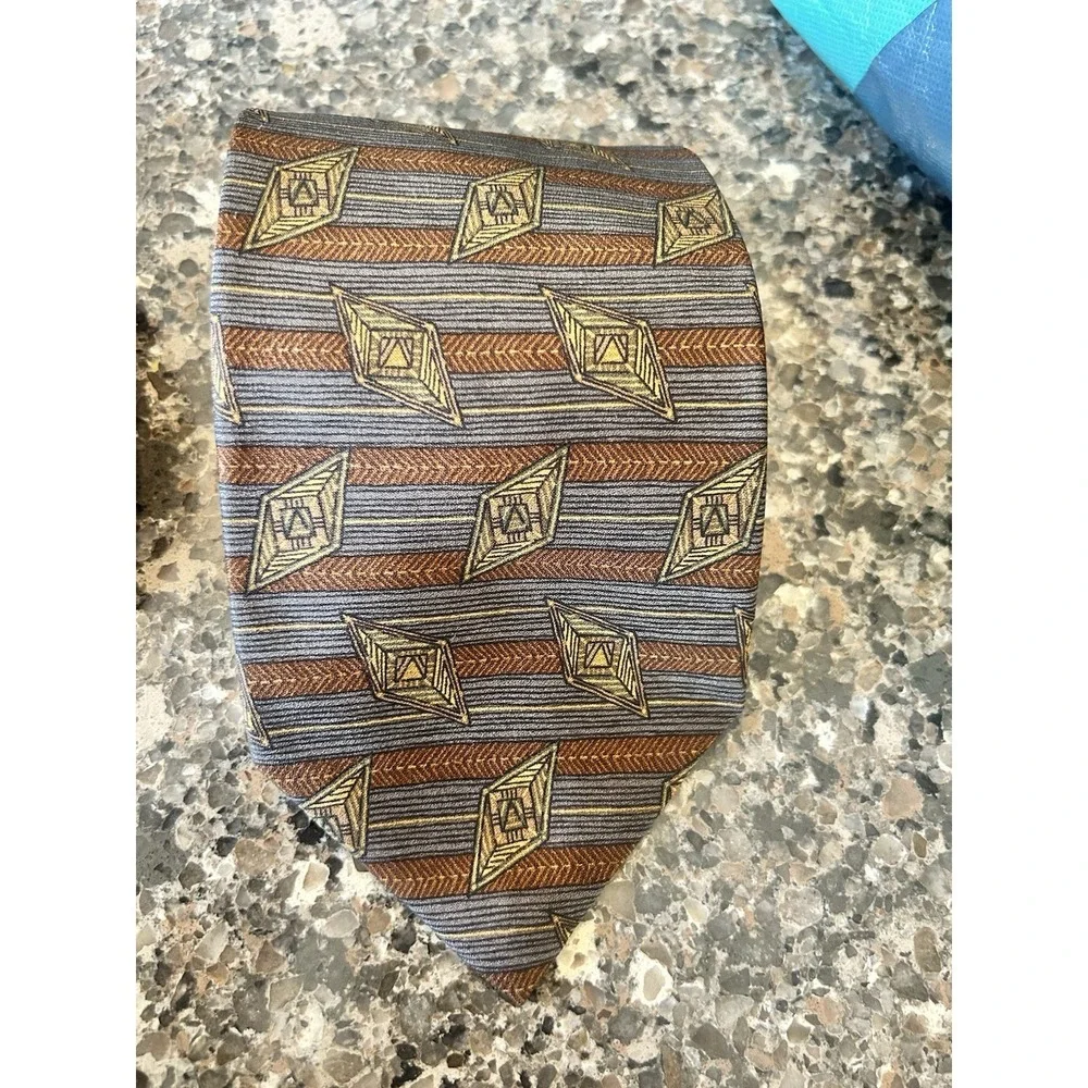 Bundle Of Four 100% Silk Ties Retro